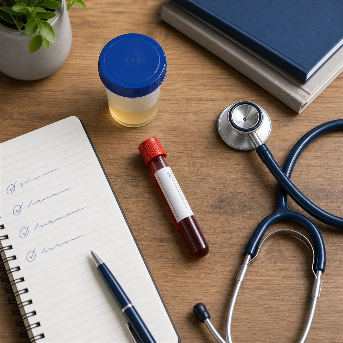 Exames laboratoriais para check-up urológico — PSA e urina
