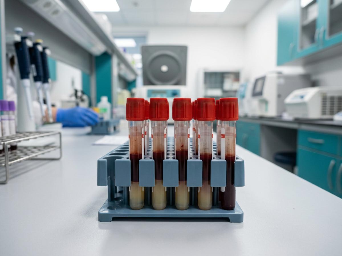 Coleta de sangue para exame de glicose