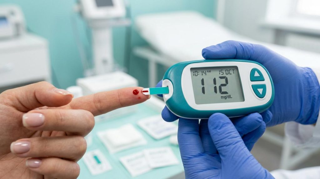 Medição de glicemia para controle de diabetes